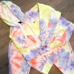 Nike tie dye set hoodie & pants